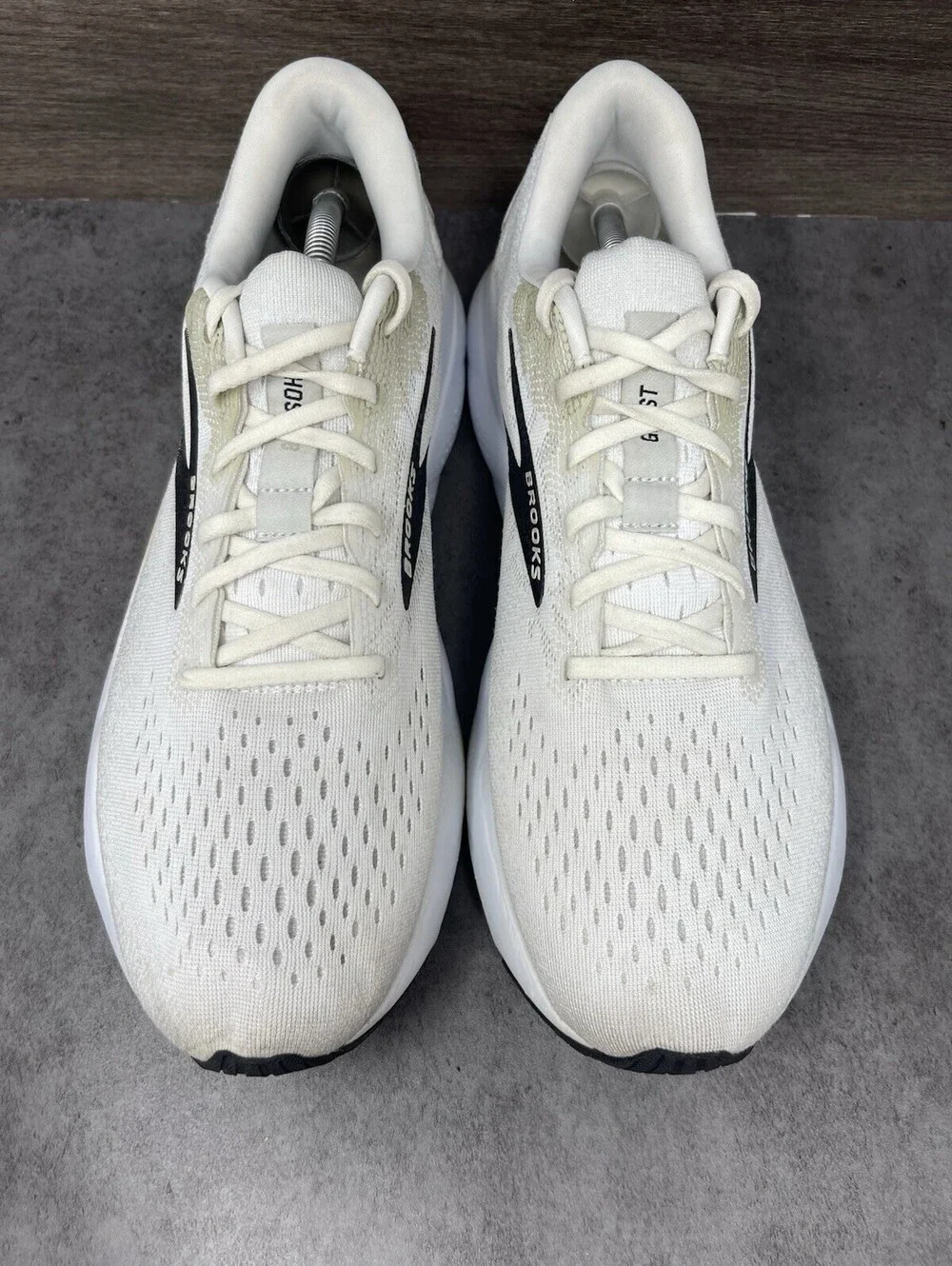 Brooks Ghost 16 Mens Size 11.5 White Pelican Oyster DNA LOFT v3 Running Shoes
